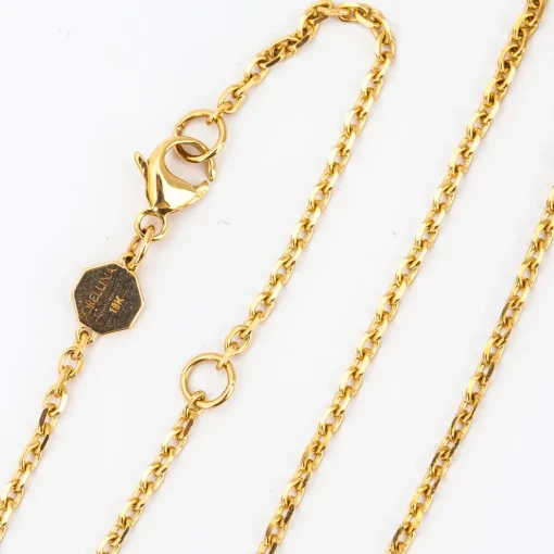 All-Gold Initial Signet Necklace
