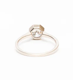 Allium Octad Diamond Ring with Notch