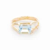 Aquamarine Floating Ring