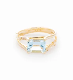Aquamarine Floating Ring