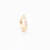 Baguette Diamond Hinge Huggie Hoop (Single)