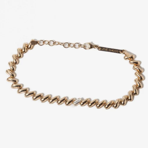 Baguette Diamond San Marco Chain Bracelet