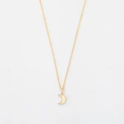 Beaded Moon Necklace