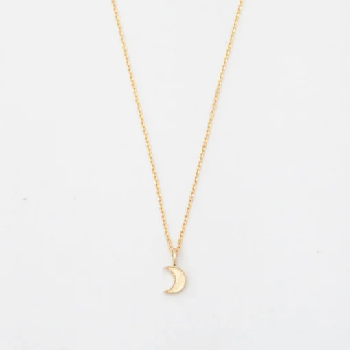 Beaded Moon Necklace