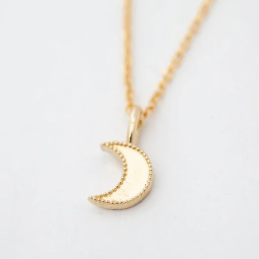 Beaded Moon Necklace