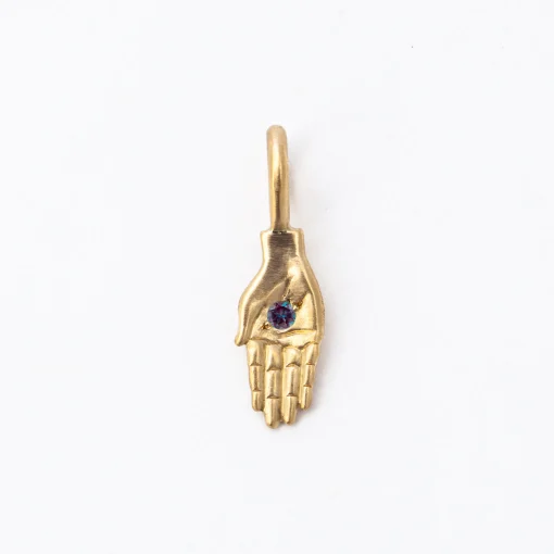 Birthstone Open Hand Mini Charm