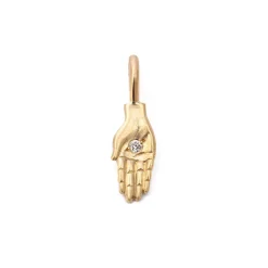 Birthstone Open Hand Mini Charm