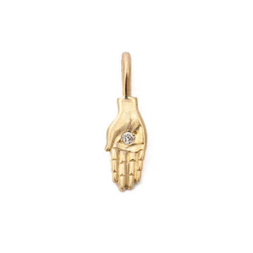 Birthstone Open Hand Mini Charm
