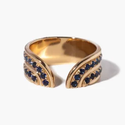 Blue Sapphire Stella Ring