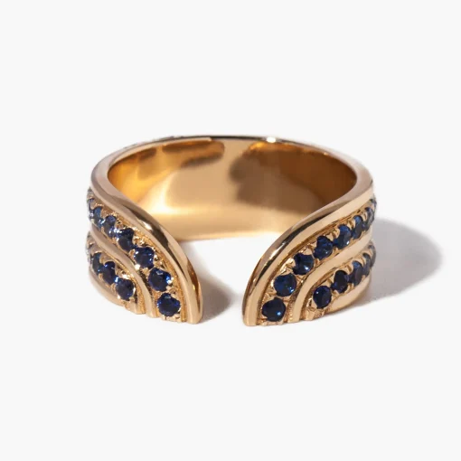Blue Sapphire Stella Ring
