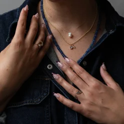 Blue Sapphire Stella Ring
