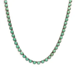 Chrysoprase Mini Dot Riviere Necklace