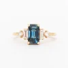 1.92 ct Blue-Green Sapphire Josie Ring