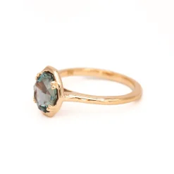 2.06 ct Color-Change Geometric Sapphire Carolyn Ring
