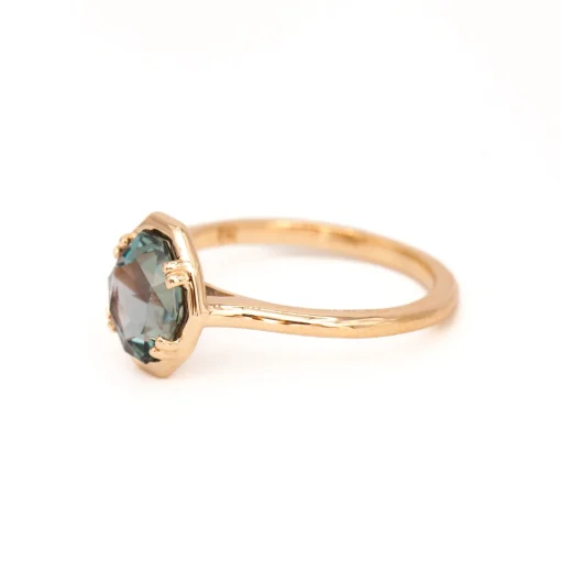 2.06 ct Color-Change Geometric Sapphire Carolyn Ring