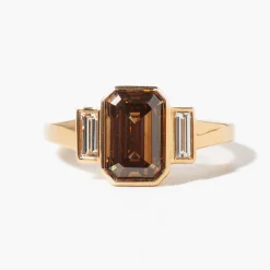 2.34 ct Fancy Diamond Amelia Three-Stone Ring