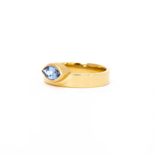 0.81 ct Marquise Sapphire Monolith Ring