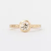 0.64 ct Old European Diamond Luna Solitaire Thin