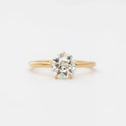 1.42 ct Old European Vault Five-Prong Solitaire