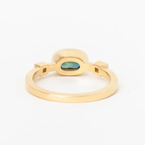 0.77 ct Teal Australian Sapphire Hikaru Ring