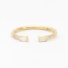 Diamond Baguette Equilibrium Cuff Ring