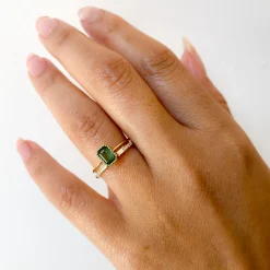 Diamond Baguette Equilibrium Cuff Ring