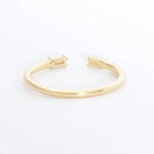 Diamond Baguette Equilibrium Cuff Ring