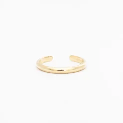 Diamond Baguette Half Round Cuff Ring