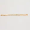 Diamond Bezel Tennis Segment Curb Chain Bracelet