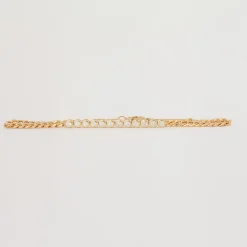 Diamond Bezel Tennis Segment Curb Chain Bracelet