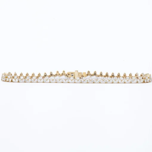Diamond Cluster Tennis Bracelet