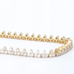 Diamond Cluster Tennis Bracelet