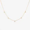 Diamond Drop Station Necklace