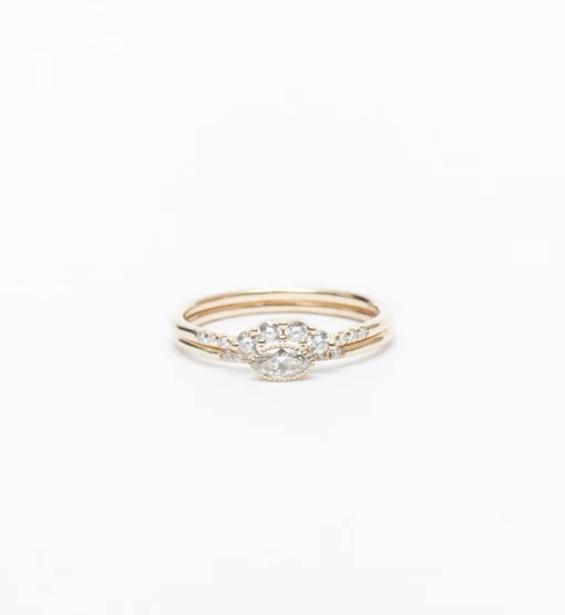Diamond Marquise Equilibrium Ring