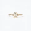 Diamond Oval Deco Ring