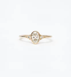Diamond Oval Deco Ring