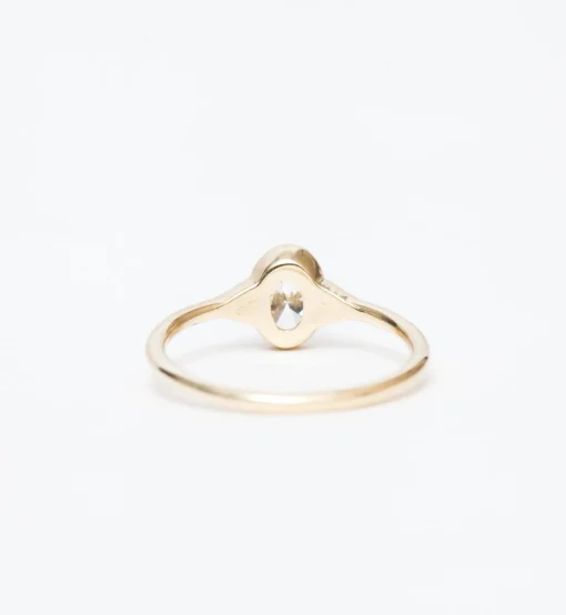 Diamond Oval Deco Ring