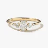 Diamond Oval Pebble Ring