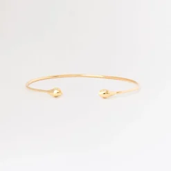 Double Snake Head with Diamond Eyes Cuff