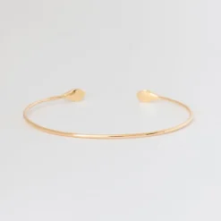 Double Snake Head with Diamond Eyes Cuff