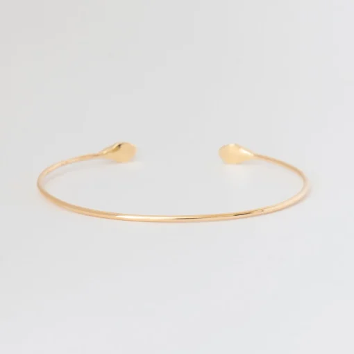 Double Snake Head with Diamond Eyes Cuff