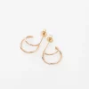 Double Wire Huggie Hoops