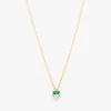 Emerald Baguette Cluster Necklace
