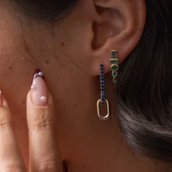 Emerald Totem Studs