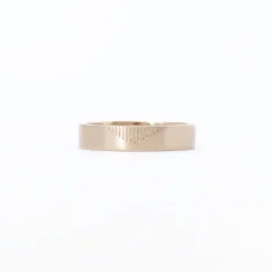Engraved Pyramid Wedding Band