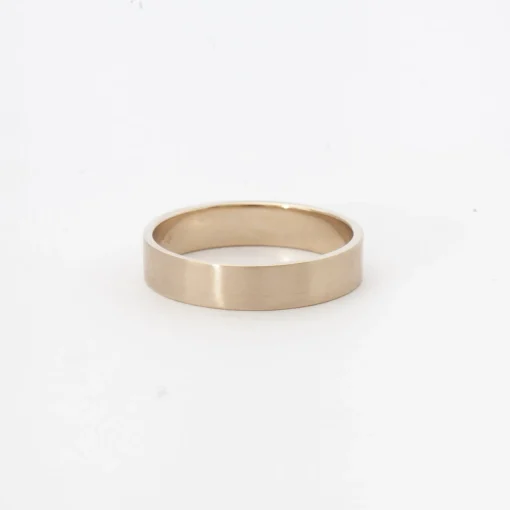 Engraved Pyramid Wedding Band