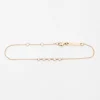 Five Linked Floating Diamonds Bracelet