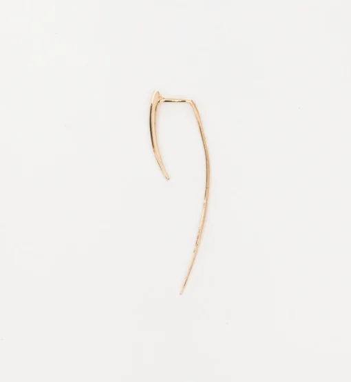 Gold XL Infinite Tusk Earring