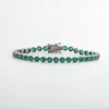Green Onyx Petite Dot Tennis Bracelet