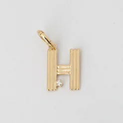 Groovy Diamond Initial Charm